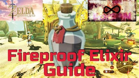You can make fire resistance potions in minecraft to gain immunity to fire and lava, but you'll have to venture into the nether for the ingredients. Zelda Breath Of The Wild Fireproof Elixir Recipe | Deporecipe.co