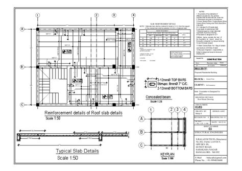 Roof Slab Drawing Pdf Pdf Architectural Elements Concrete