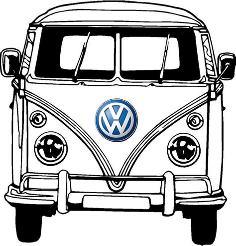 We Love Vw Bus Coloring Pages Coloring Pages