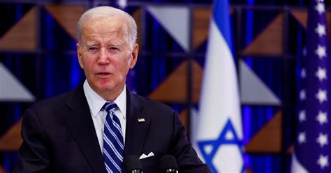 Biden Offers Israelis Support Palestinians Aid In Tel Aviv Reuters