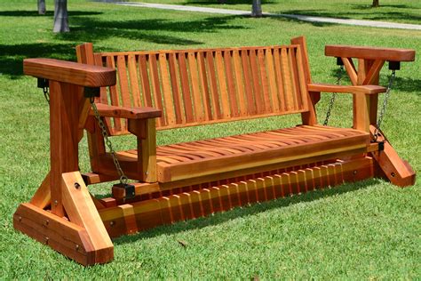 Two Seat Adirondack Swing Wood Adirondack Gliders Porch Swing