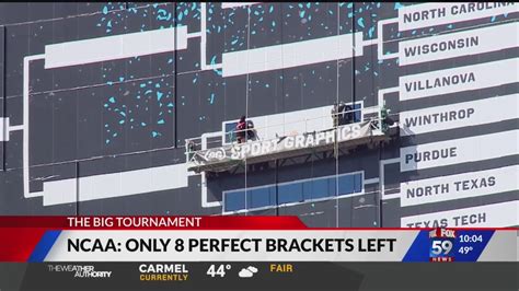 Ncaa Only 8 Perfect Brackets Left Youtube