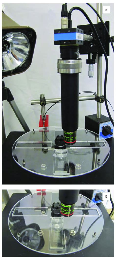 A Microscope Set Up For Capturing Images Of The Droplet Generation