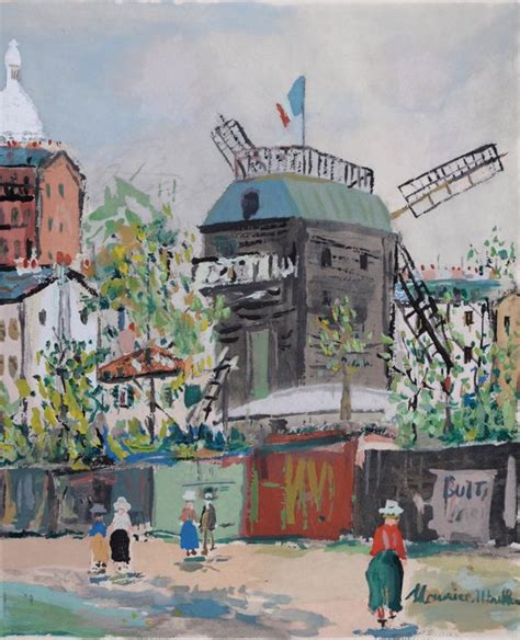 Maurice Utrillo 1883 1955 Le Moulin De La Galette Catawiki
