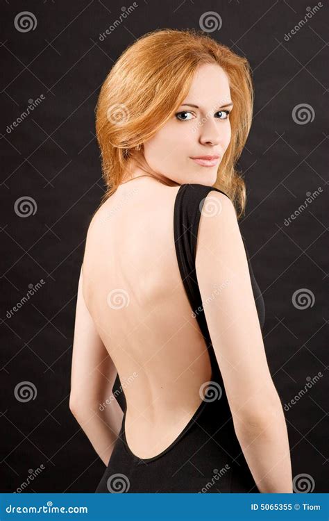 Czarną Smokingowej Ruda Seksowna Kobieta Obraz Stock Obraz Złożonej Z Robi Symbol 5065355