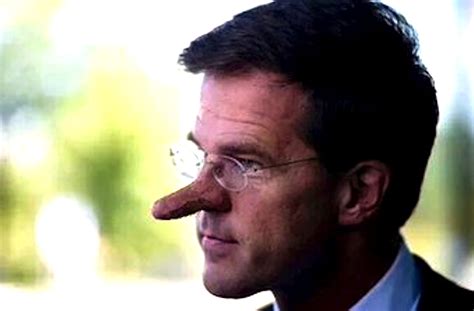 Er moet een kabinet komen dat ook oog heeft voor mensen die. Minister-President Mark Rutte als Pinoccio - Rob Scholte ...