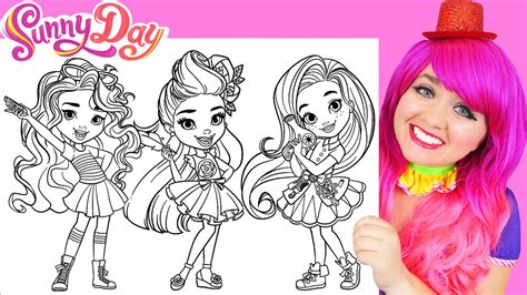 How To Color Sunny Day And Friends Pencils Youtube