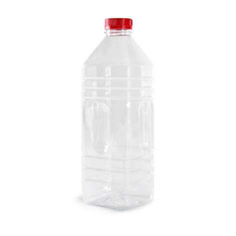 Retail Tppsc827 Plastic Square Bottle Clear W Mix Color Cap White Or