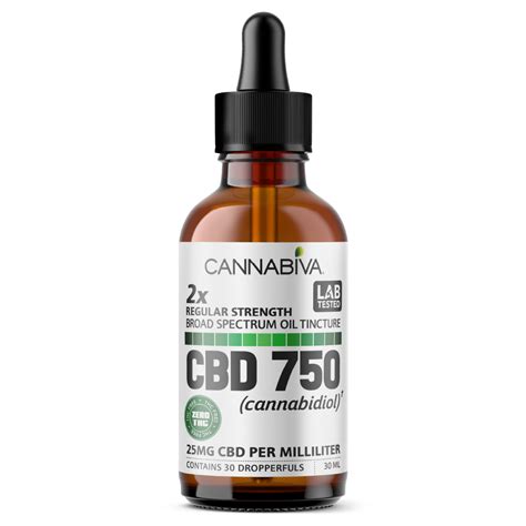 750mg Broad Spectrum Cbd Oil With 00 Thc 25 Milligrams Of