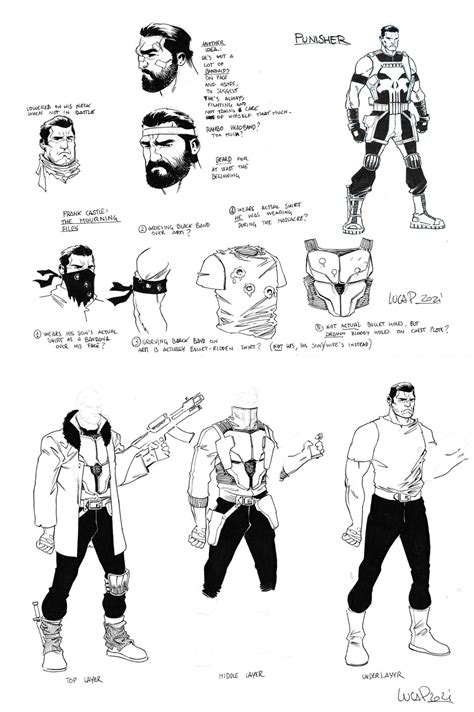 Punisher No Skull Heroes Reborn Squadron Savage Character Design