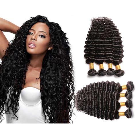 superfine quality virgin brazilian deep wave hair ebony hair firm