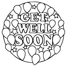Top 25 Free Printable Get Well Soon Coloring Pages Online Free