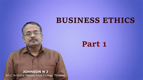 Business Ethics Part Youtube