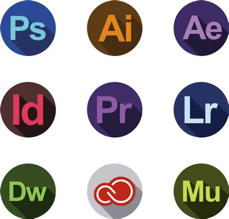 Photoshop Logo Clipart Abode Adobe Icons Vector Png Free