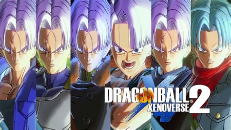 Todas Las Transformaciones De Trunks En Dragon Ball Xenoverse 2 Youtube
