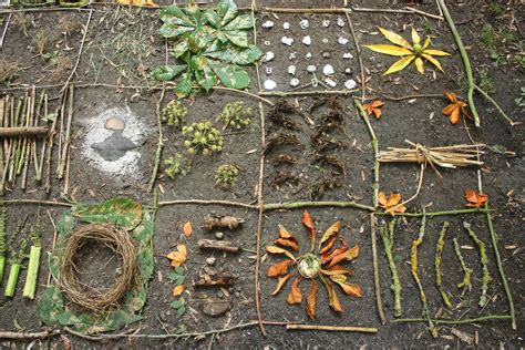 Finished Piece Of Natural Art Nature Art Forest School Activities