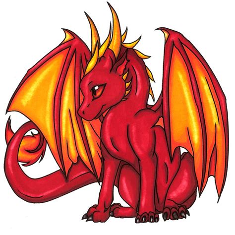 Let's learn how to draw a dragon easy, together! Red Dragon Line Art Color by 11thAngel on DeviantArt