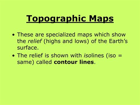 Ppt Topographic Maps Powerpoint Presentation Free Download Id2773669