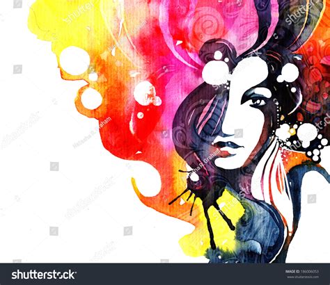 Abstract Fashion Portrait Stock Photo 186006053 Shutterstock