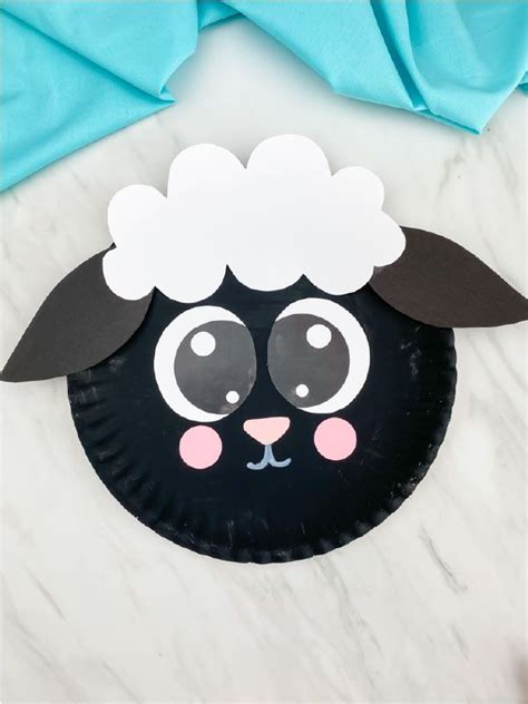 Sheep Paper Plate Craft Free Template Sheep Crafts Paper Plate