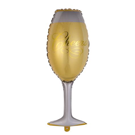 Hemousy Party Balloon Wine Glass Champagne Diamond Ring Aluminum Foil Balloon For Birthday Party