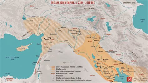 The Akkadian Empire C 2334 2218 Bce Illustration World History