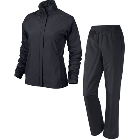 Nike Women's New Store-Fit Rain Suit Black Small - Clothing, Shoes ...