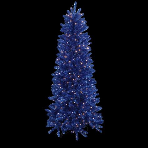 Pre Lit Artificial Christmas Tree 6 Ft Warm White Blue Color Changing