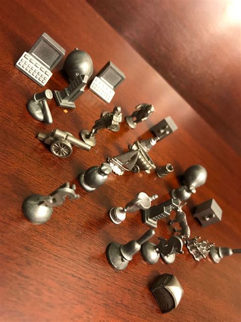 Monopoly Game Pieces, Usaopoly pieces, Pewter Game pieces for crafts, Monopoly Game, mini pewter ...