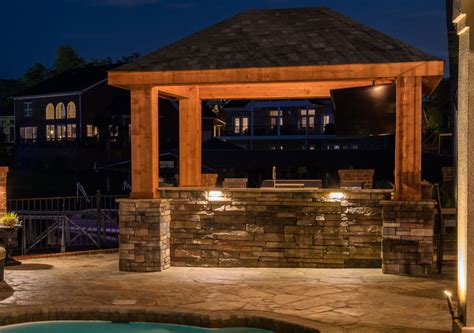 Outdoor, warehouse, porch, living room. Outdoor Kitchen and Grill Lighting to Sharpen Your Chef ...