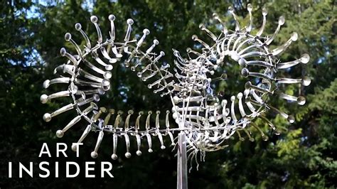How These Metal Sculptures Move With The Wind Kinetic Sculpture Wind