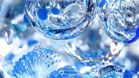 Download 3d Blue Water Drops Hd Wallpaper By Tiffanydecker Water
