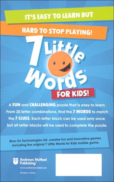 7 Little Words for Kids! | Andrews & McNeel | 9781449442002