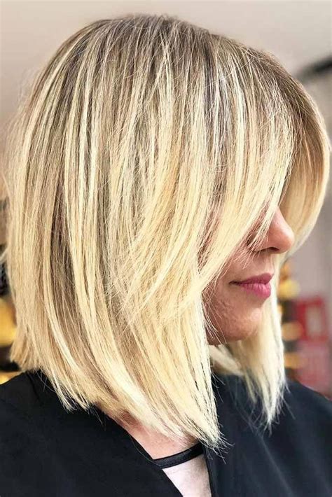 Maybe you would like to learn more about one of these? Bob With Middle Part Layered Fringe #bob #shorthair #bangs ...