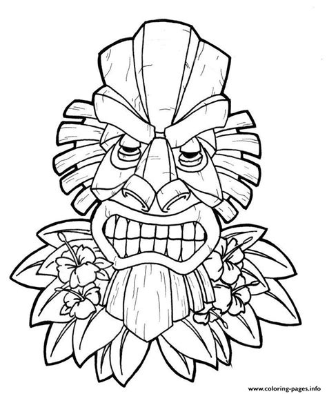 Hawaiian Luau Beautiful Coloring Page Printable Coloring Home