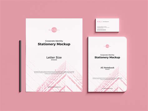 Download Free Corporate Identity Stationery Mockup PSD - Free Mockup ZoneFree Mockup Zone
