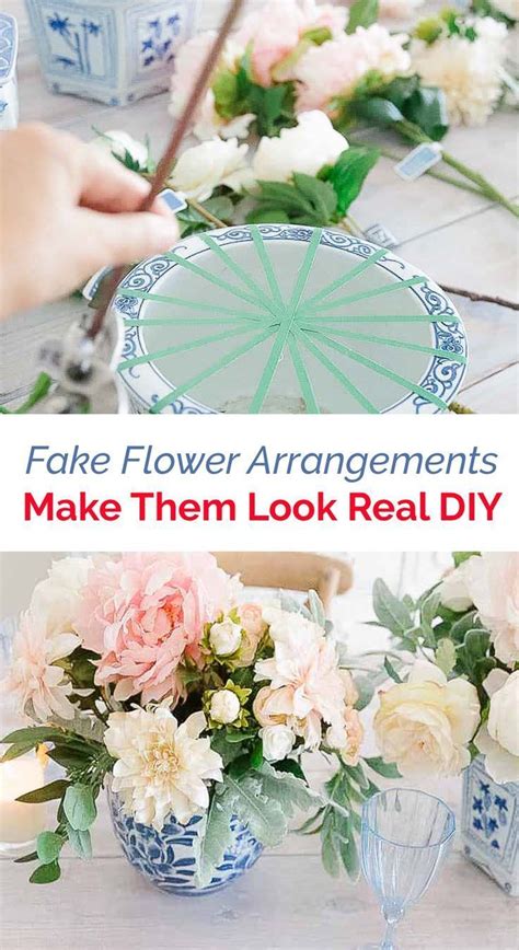 Add pops of color to your home decor with this flower arranging tutorial. Fake Flower Arrangements -Make Them Look Real DIY | Fake ...