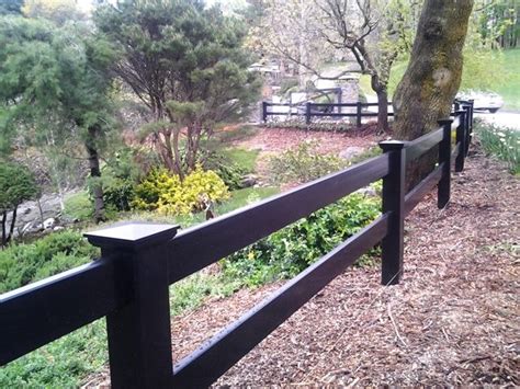 The most common mistake is to ignore the fact that a gate, if positioned within one line of fence, creates two individual stretches, one on each side of the gate. Brown Post and Rail (With images) | Fence design, Fence ...