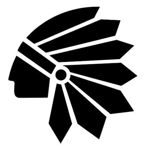 Reusable Stencils Native American Chief In Headdress Native American