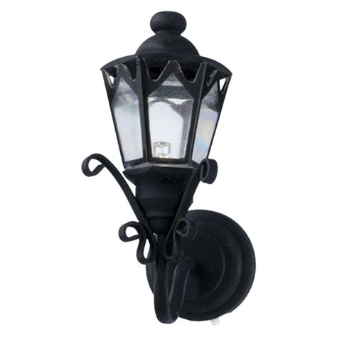 Houseworks Led Miniature Black Fancy Coach Lamp Battery Operated Real