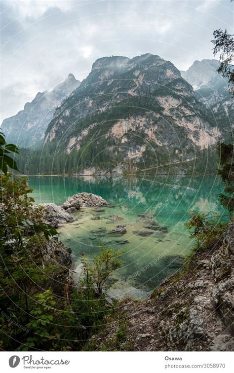 Braies Wild Lake Tourism A Royalty Free Stock Photo From Photocase