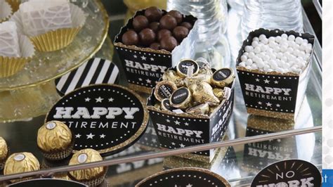 Navy & gold theme bold colors that represent dedication, service, and commitment to the cause. Retirement Party Ideas & Decorations | Big Dot of ...