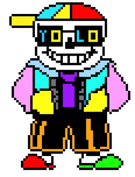 1 profile 1.1 appearance 1.2 personality 1.3 appearance 1.4 abilities 2 story geno sans has papyrus' red scarf around his neck. Fresh Sans | Pixel Art Maker
