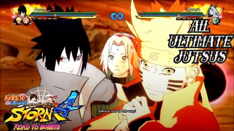 Uchiha Sasuke All Ultimate Jutsus Team Ultimate Jutsus Naruto Shippuden Ultimate Ninja