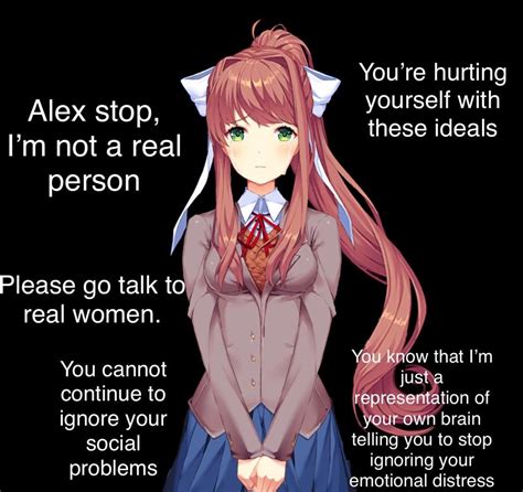 Haha Silly Monika Always Joking Around Ddlc