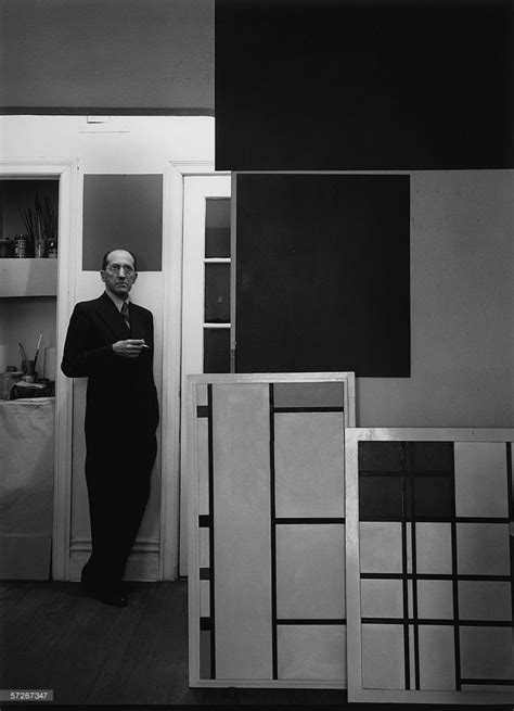 Portrait Of Dutch Modernist Painter Piet Mondrian As He News Photo