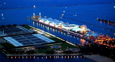 Chicagos Navy Pier At Dusk Pentax User Photo Gallery