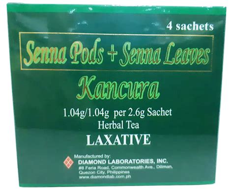 Senna Pods Senna Leaves Kancura Laxative Herbal Tea 4 Sachets X 2 6g