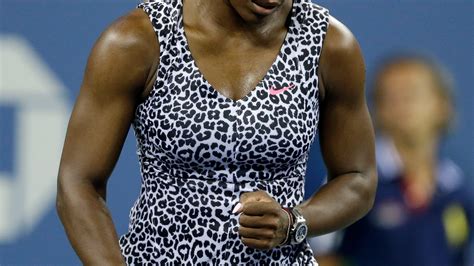 Us Open Scene Serena Sizzles In Leopard Dress