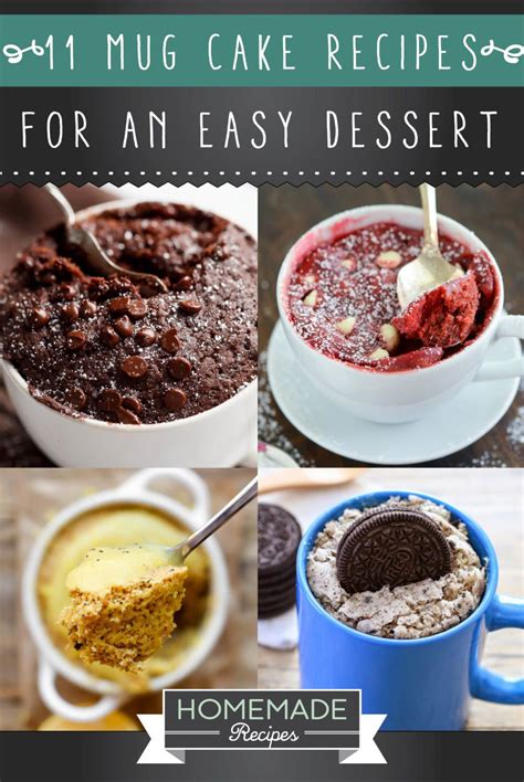 11 Mug Cake Recipes For An Easy Dessert 11 Mug Cake Recipes